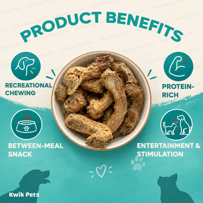 Benefits of Northwest Naturals Raw Rewards Premium Freeze Dried Dog & Cat Treats Chicken Neck 4-oz