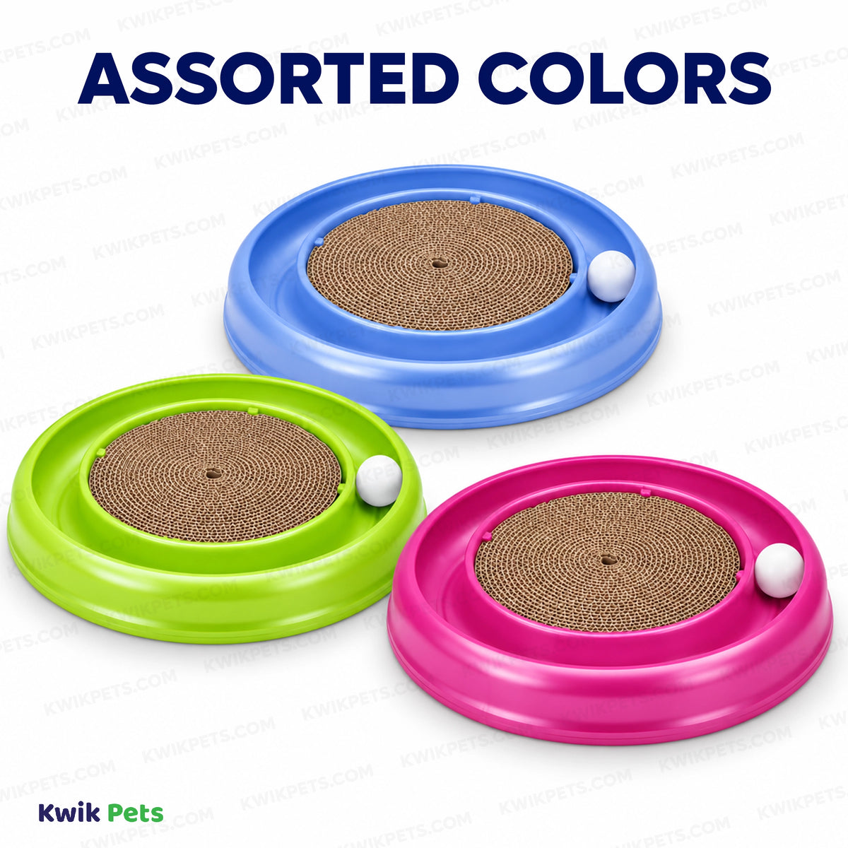 Assorted Colors Bergan Turbo Scratcher Cat Toy Assorted