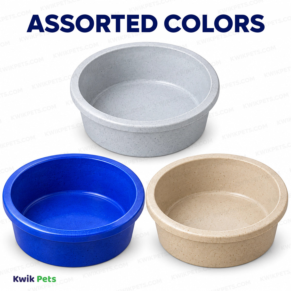 Assorted Colors of Van Ness Plastics Heavyweight Crock Dish Assorted 52-oz Large