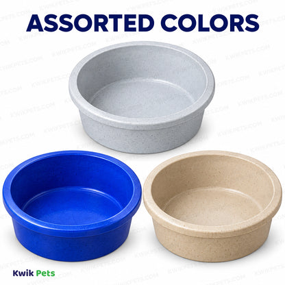 Assorted Colors of Van Ness Plastics Heavyweight Crock Dish Assorted 106-oz Jumbo