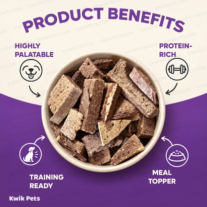 Benefits of Northwest Naturals Raw Rewards Freeze Dried Dog & Cat Treats Pork Heart 3-oz