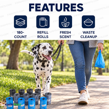 Features of Arm & Hammer Disposable Waste Bags Refills Assorted 180 Count