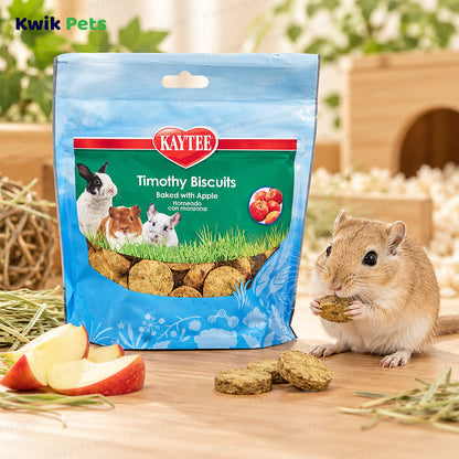 Lifestyle of Kaytee Timothy Biscuits Baked with Apple Small Animal Treats 4-oz