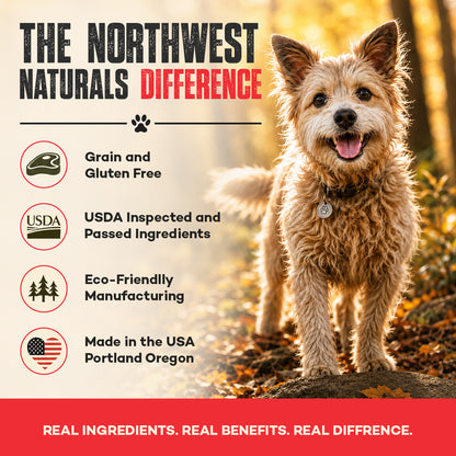 Benefits_2 of No3 Northwest Naturals Functional Freeze Dried Dog & Cat Food Topper Beef Blood 3.5-oz