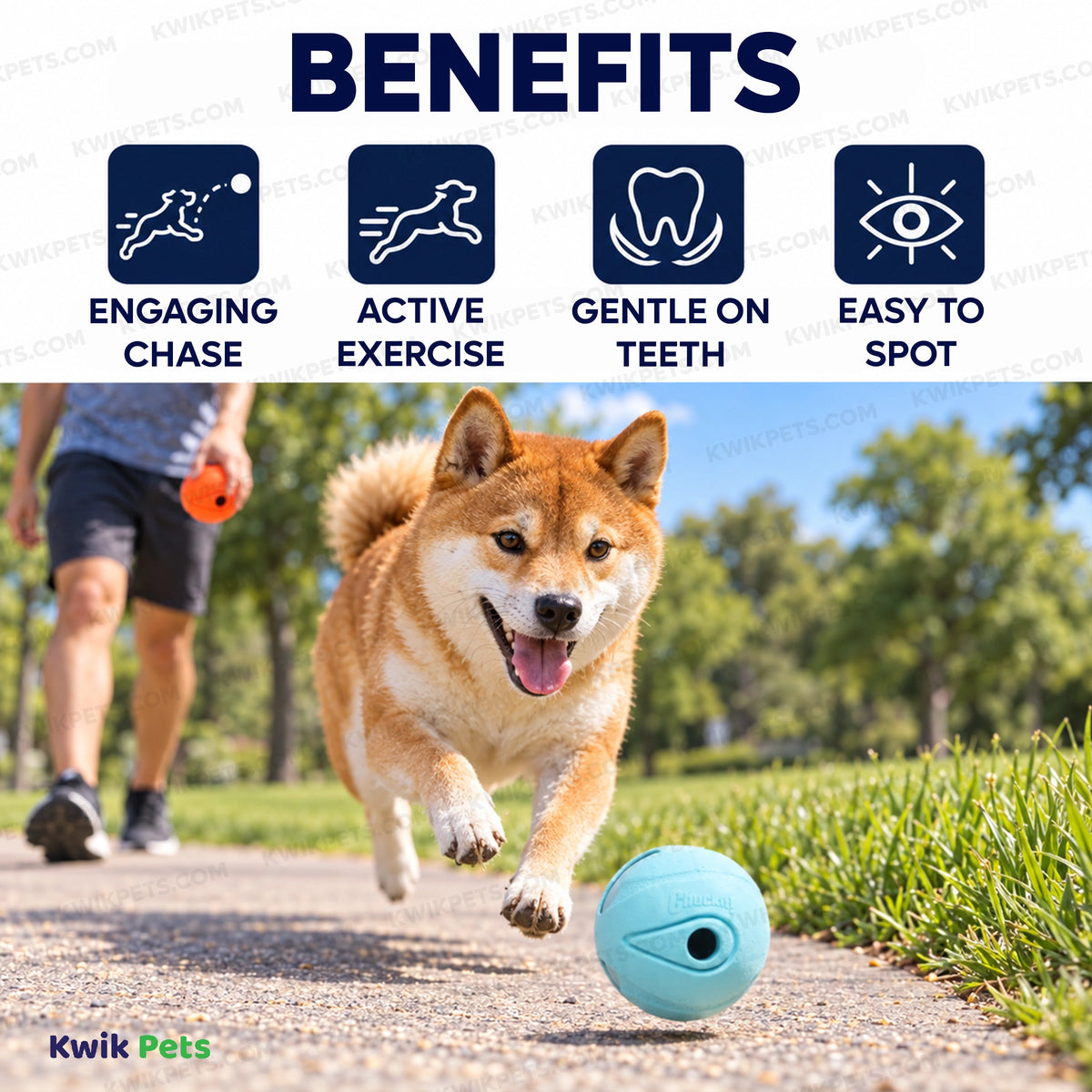 Benefits of Chuckit! The Whistler Ball Dog Toy Assorted Medium 2 Count