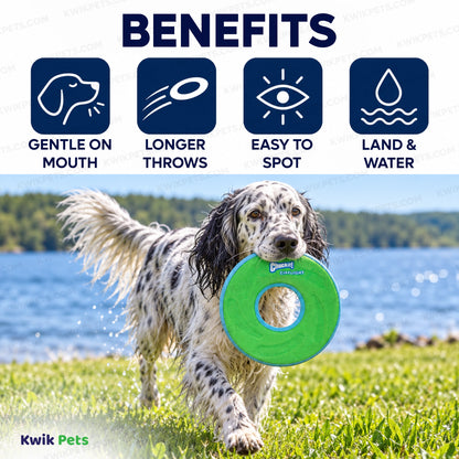 Benefits of Chuckit! ZipFlight Flying Ring Dog Toy Assorted Medium