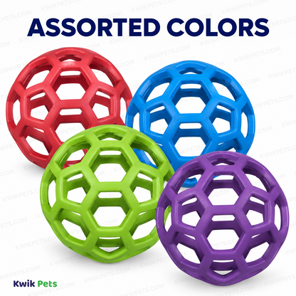 Assorted Colors JW Pet Hol-ee Roller Dog Toy Assorted Medium