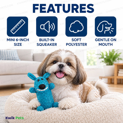 Features of Multipet Loofa Dog Toy Assorted Mini 6-in
