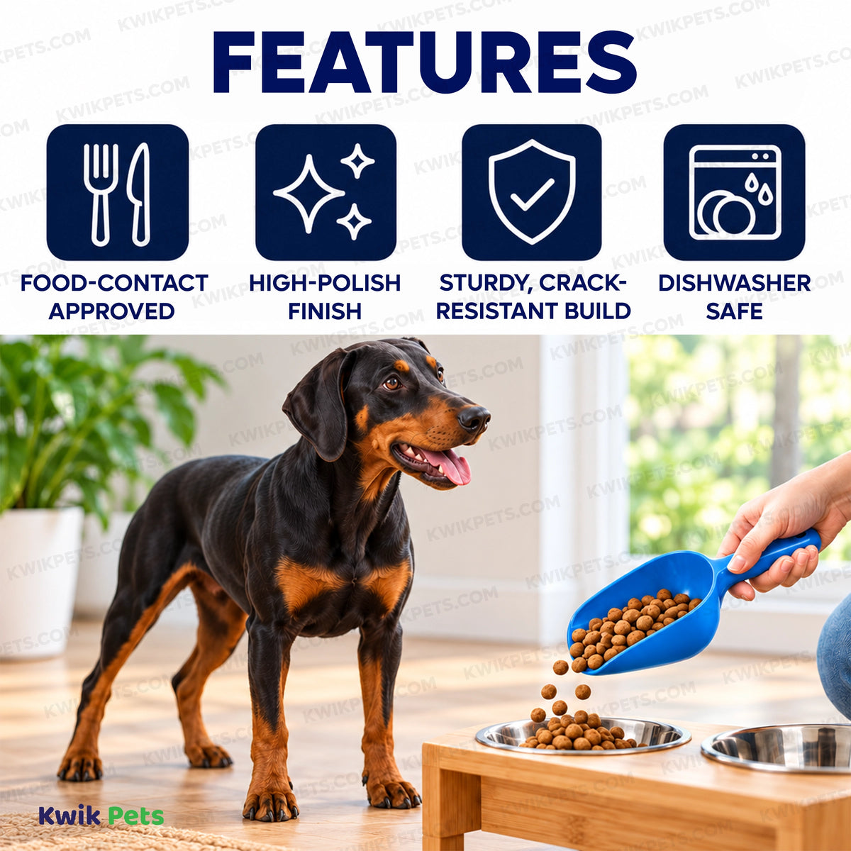 Features of Van Ness Plastics Pet Food Scoop Assorted Large