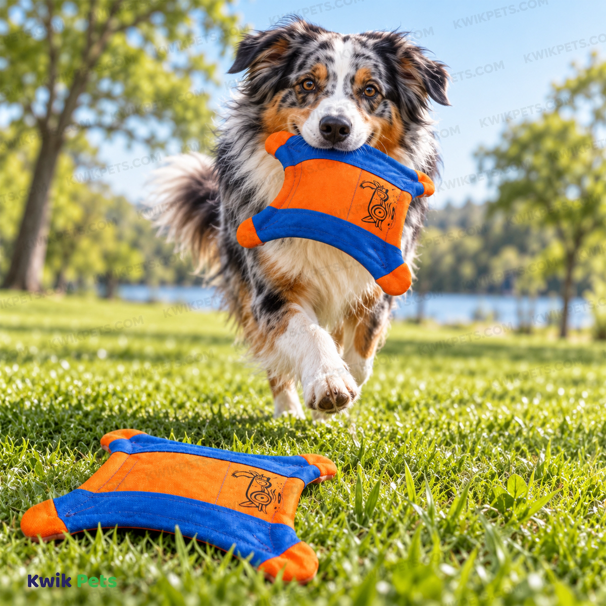 Lifestyle of Chuckit! Flying Squirrel Dog Toy Assorted Medium
