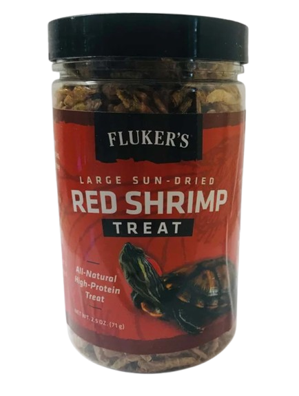 Fluker's Large Sun-Dried Red Shrimp Reptile Treat 2.5-oz