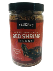 Fluker's Large Sun-Dried Red Shrimp Reptile Treat 2.5-oz