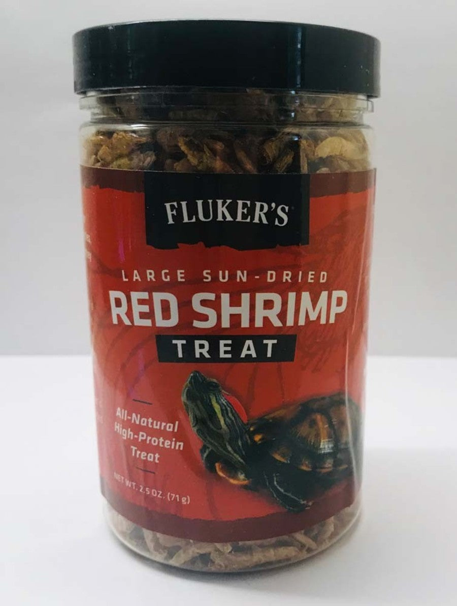 Fluker's Large Sun-Dried Red Shrimp Reptile Treat 2.5-oz, Kwik Pets