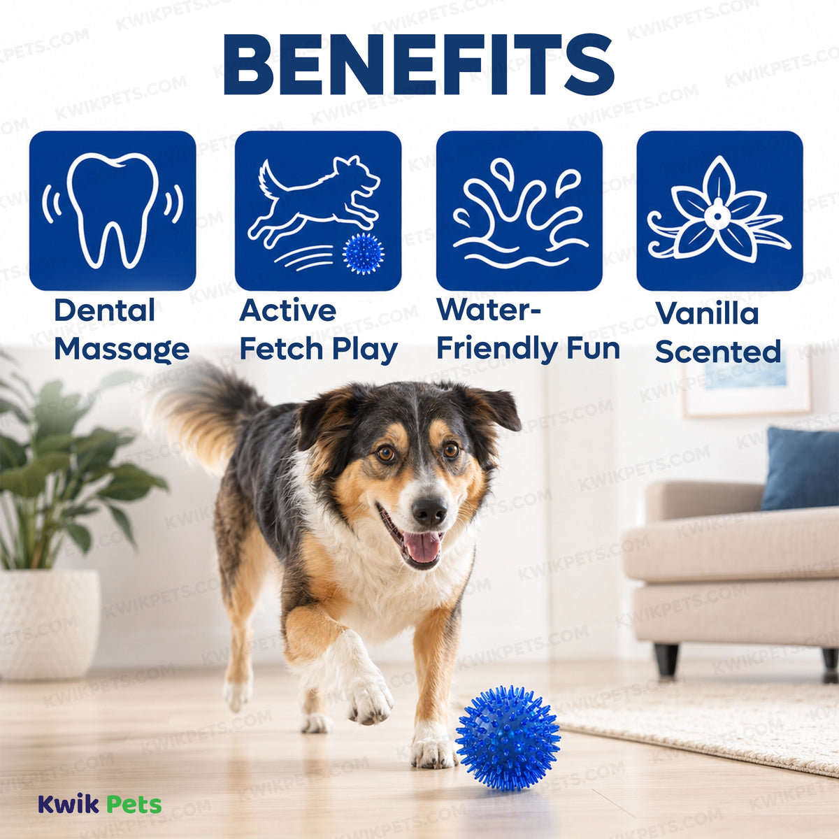 Benefits of Petsport USA Gorilla Ball Dog Toy Assorted Large 4-in