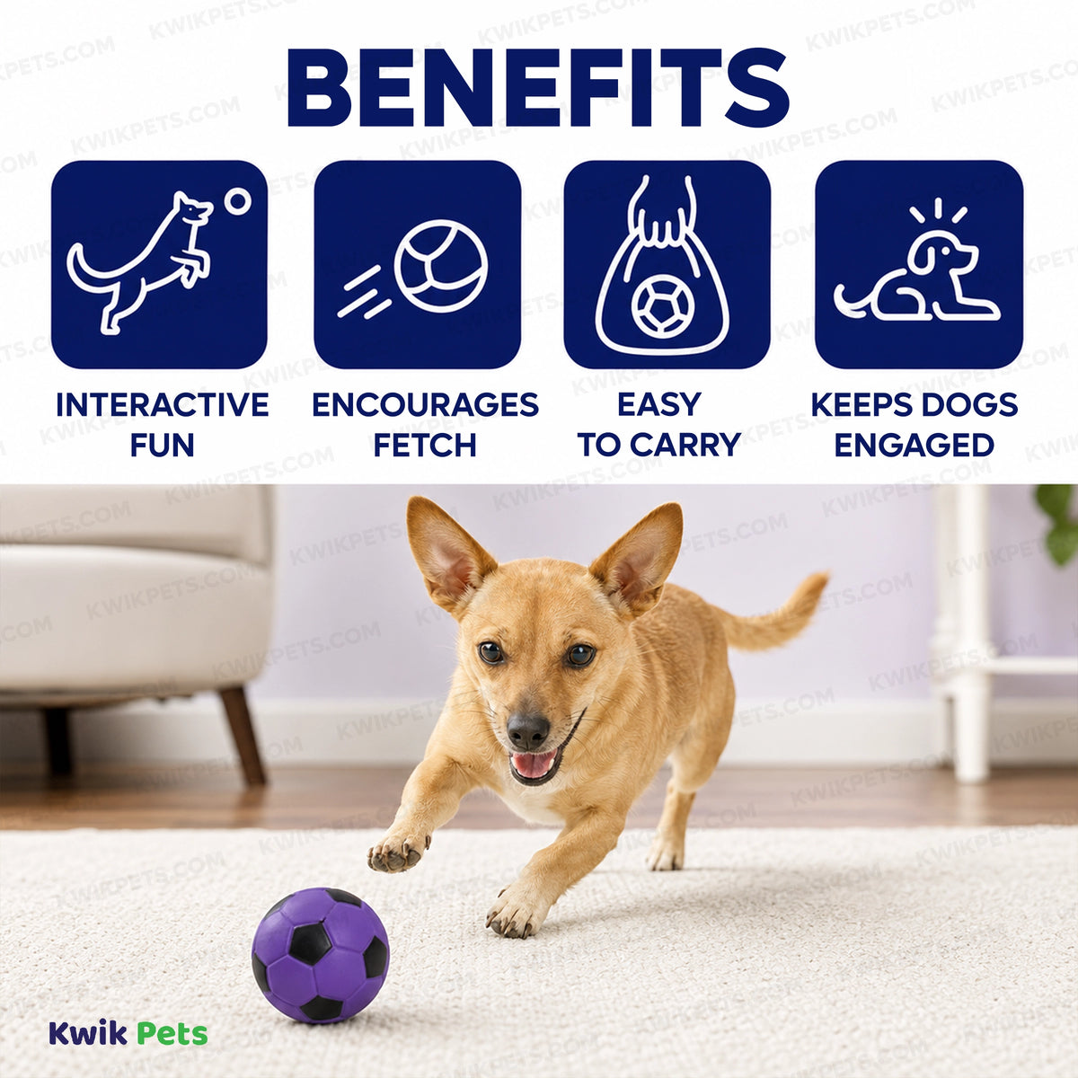 Benefits of Spot Latex Soccer Ball Dog Toy Assorted 2-in