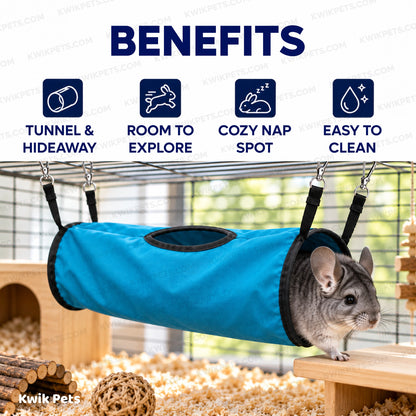Benefits of Kaytee Simple Sleeper Play Tunnel for Small Animals Assorted 15 in X 4.5 in