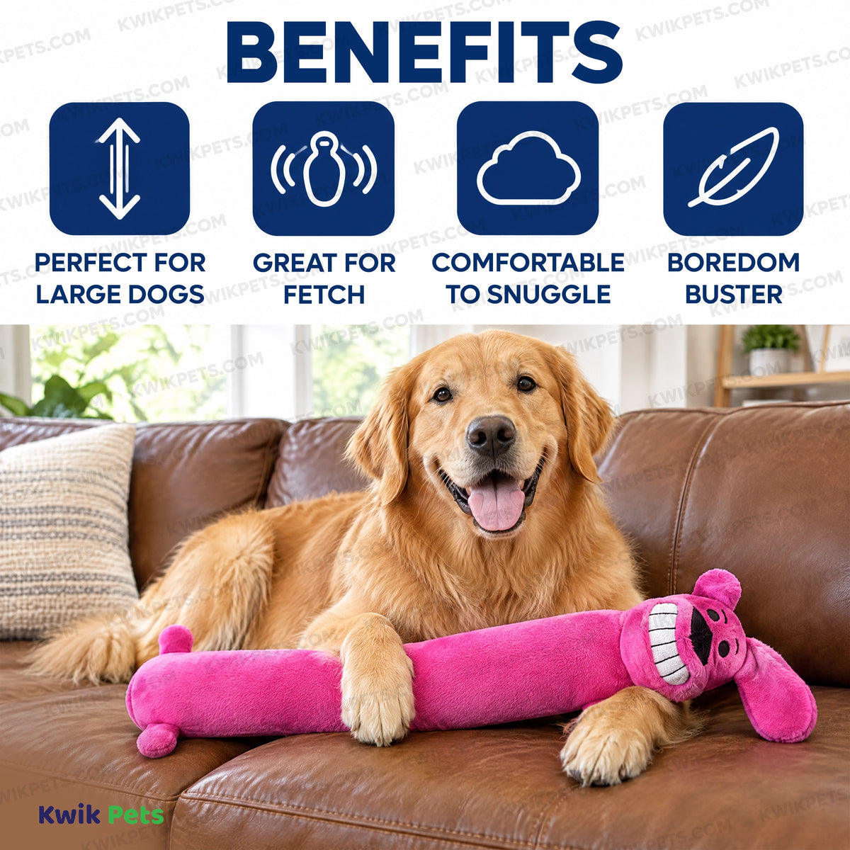 Benefits of Multipet Loofa Dog Toy Assorted Jumbo 24-in