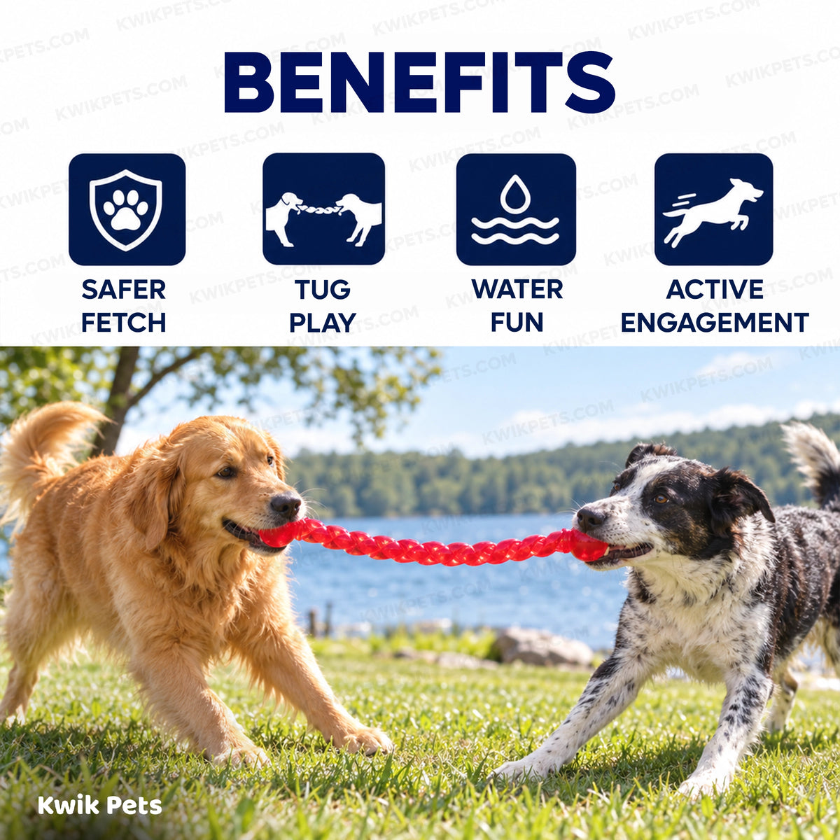 Benefits of KONG Safestix Dog Toy Assorted Medium