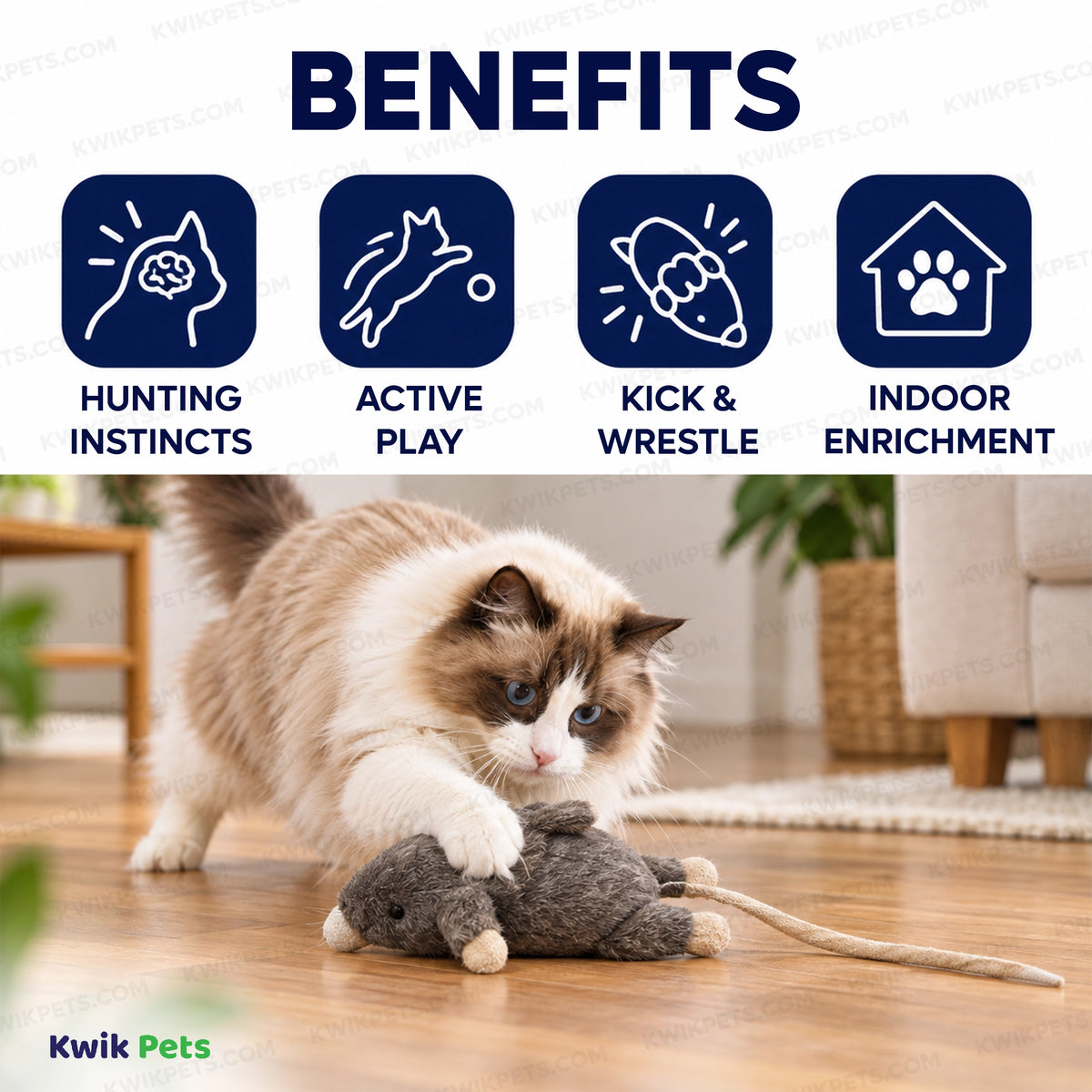 Benefits of Spot Super Mouse Sam Cat Toy with Catnip Assorted 11-in
