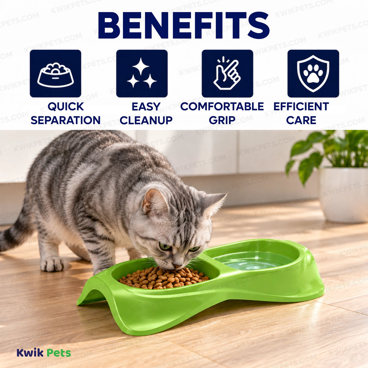 Benefits of Van Ness Plastics Lightweight Double Dish for Cats Assorted Medium