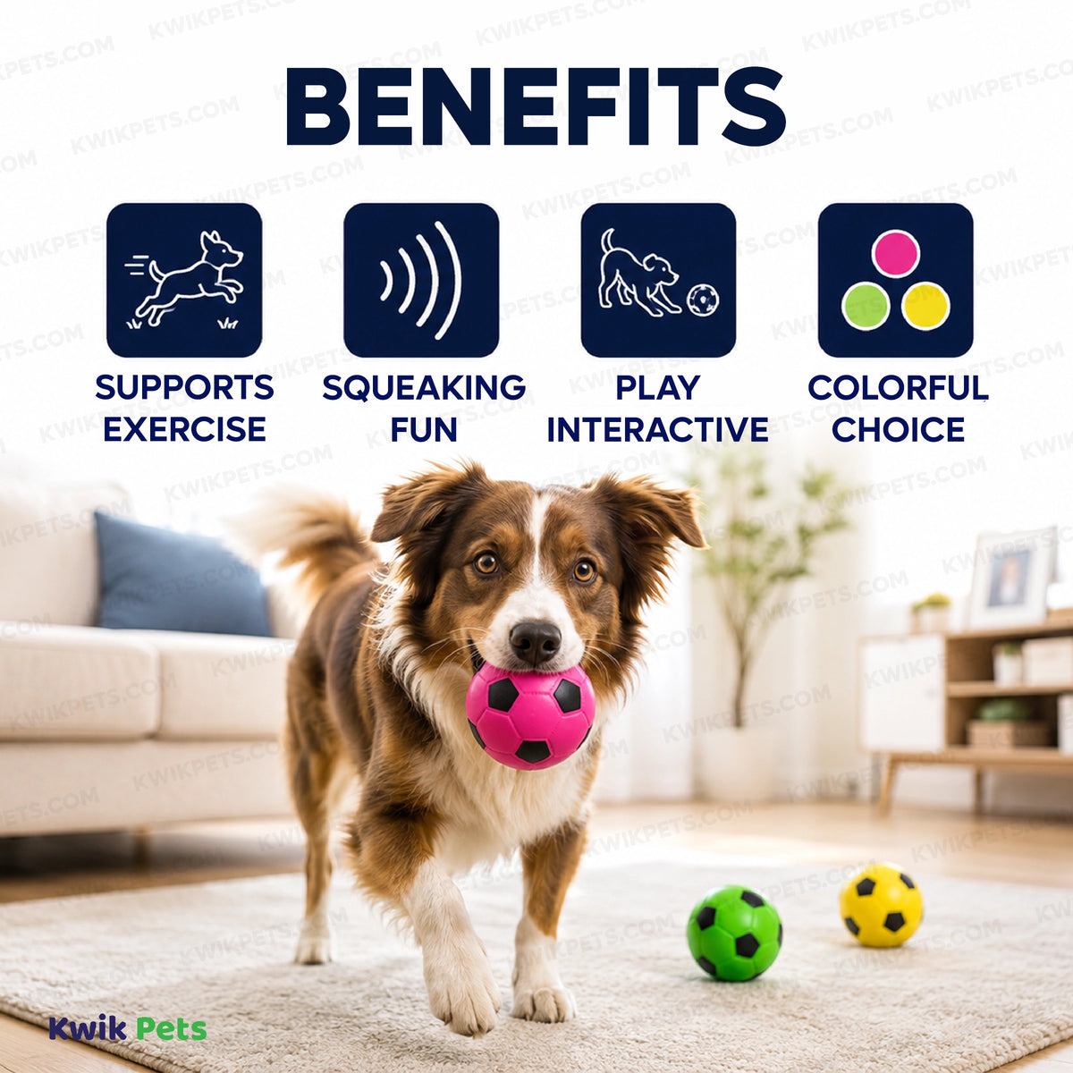 Benefits of Spot Soccer Ball Dog Toy Assorted 3-in