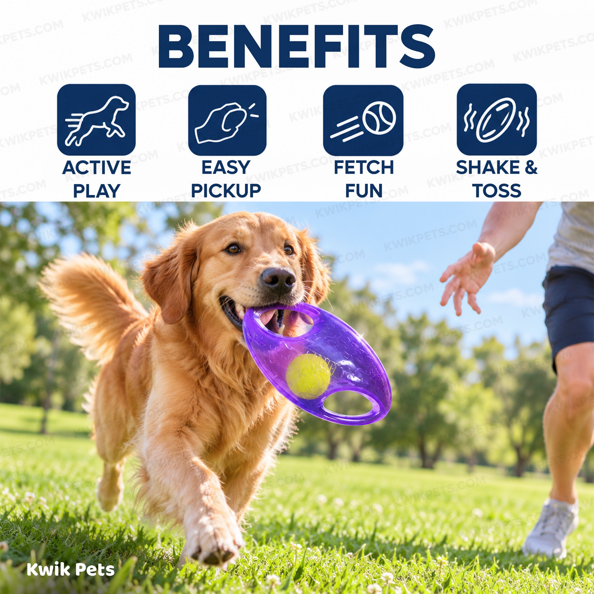 Benefits of KONG Jumbler Dog Toy Football Assorted Medium/Large