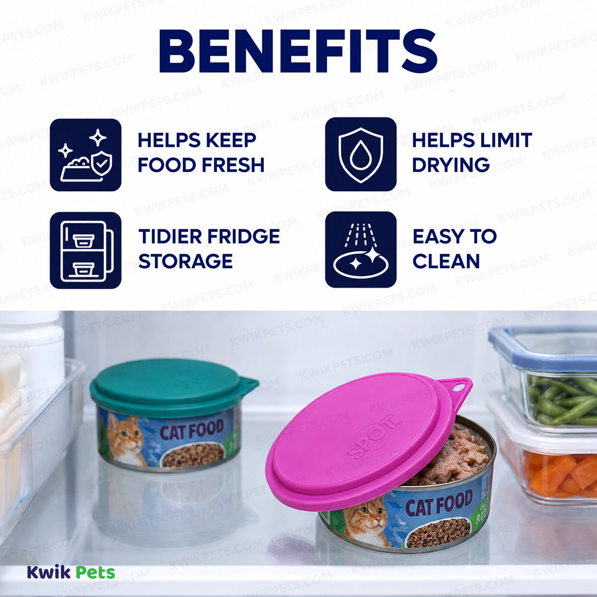 Benefits of Spot Pet Food Can Covers Assorted 3 Count 3.5-in