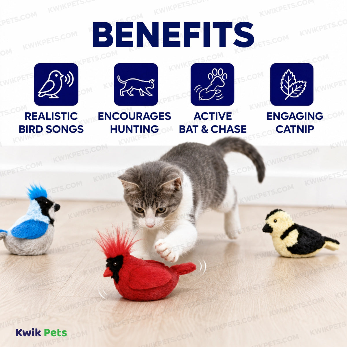 Benefits of Spot Songbird Cat Toy with Catnip Assorted 5-in