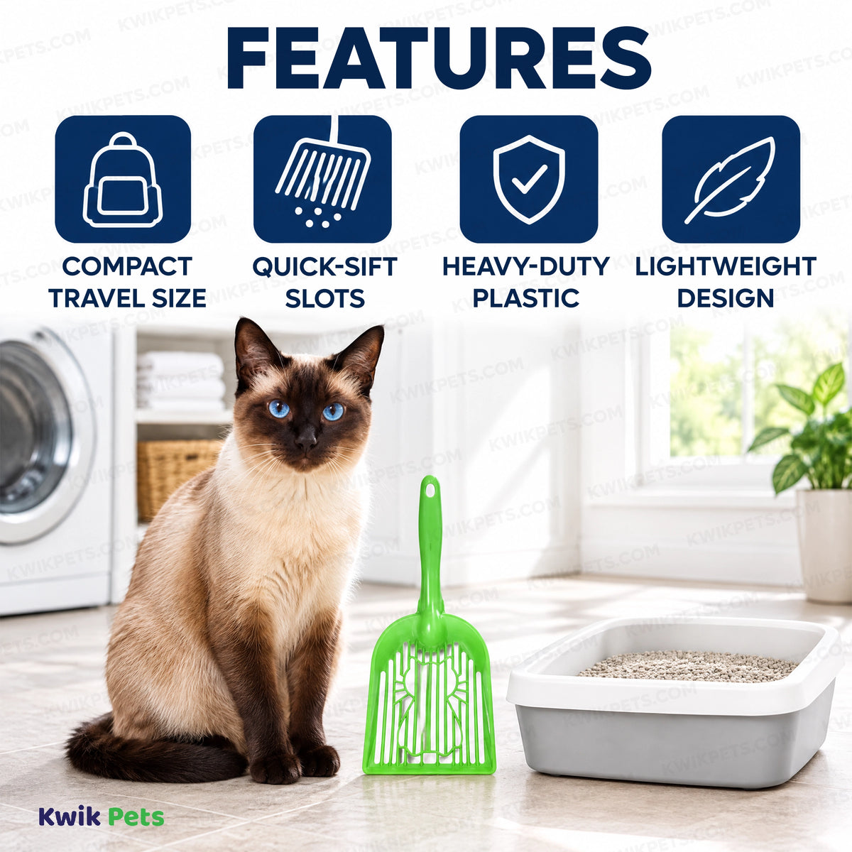 Features of Litter-Lifter Travel Cat Scoop Assorted