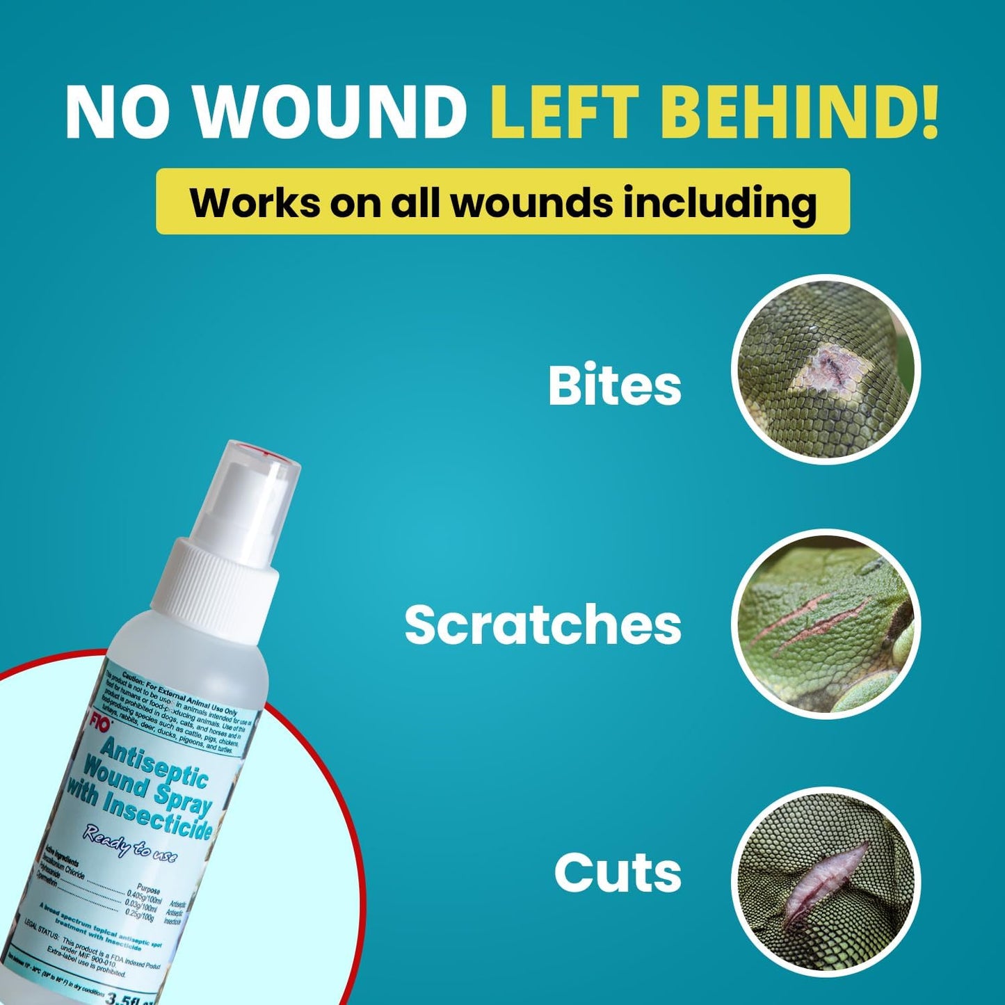 F10 Antiseptic Wound Spray with Insecticide 100ml