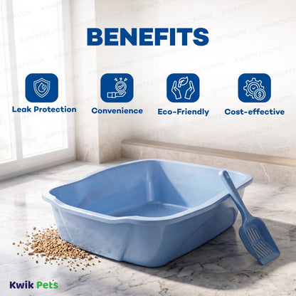 Benefits of Van Ness Plastics Cat Litter Pan Assorted Large