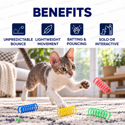 benefits of Spot Thin Colorful Springs Cat Toy Assorted 10 Count 3-in