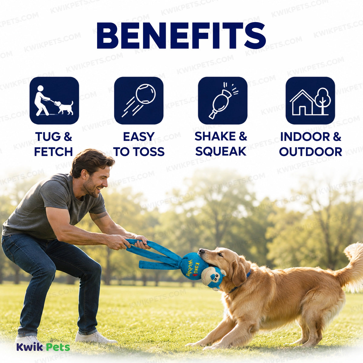 Benefits of KONG Wubba Ballistic Friends Dog Toy Assorted Extra Large