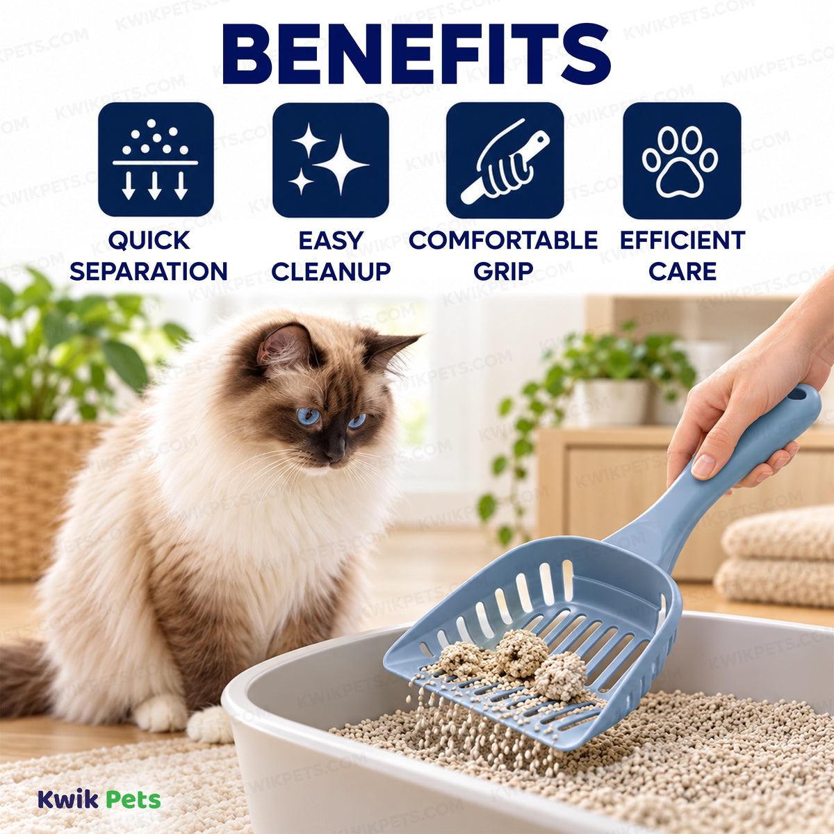 Benefits of Van Ness Plastics Cat Litter Scoop Assorted Regular