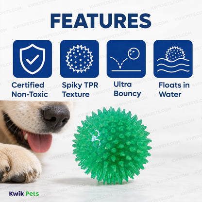 Features of Petsport USA Gorilla Ball Dog Toy Assorted XL 5-in