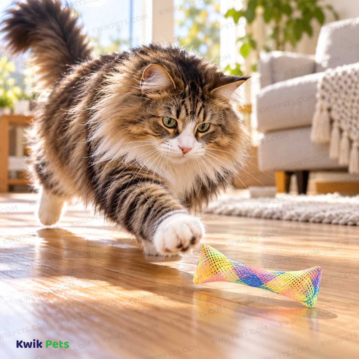 Lifestyle of Spot Kitty Fun Tubes Catnip Cat Toy Assorted 3 Count 3.25-in