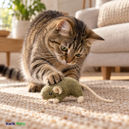 Lifestyle of Spot Wool Mouse Willie Cat Toy with Catnip Assorted 3.5-in