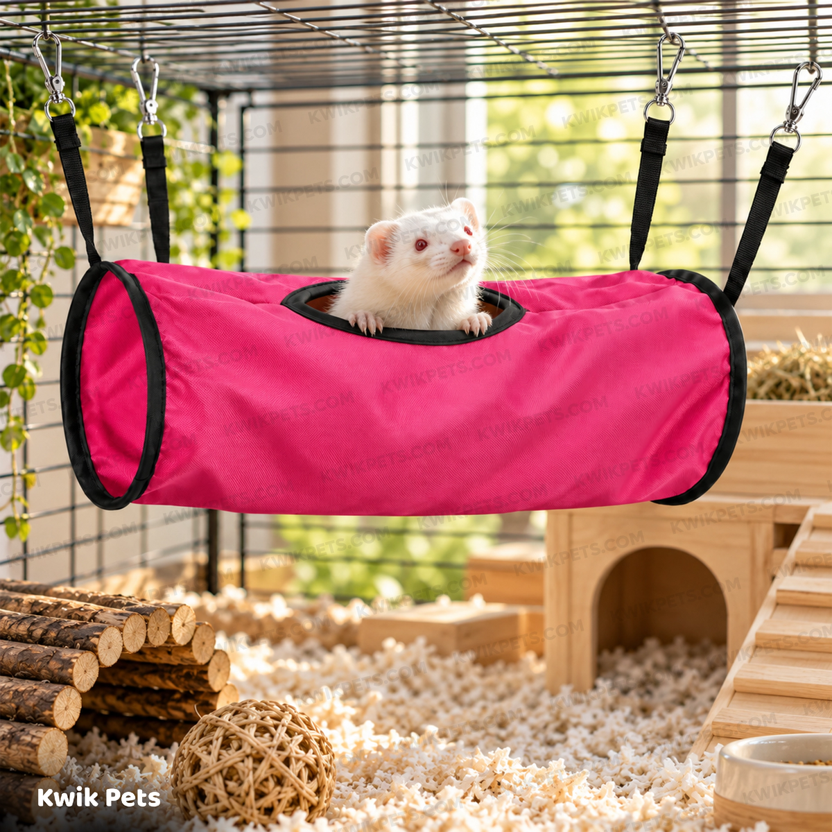Lifestyle of Kaytee Simple Sleeper Play Tunnel for Small Animals Assorted 15 in X 4.5 in
