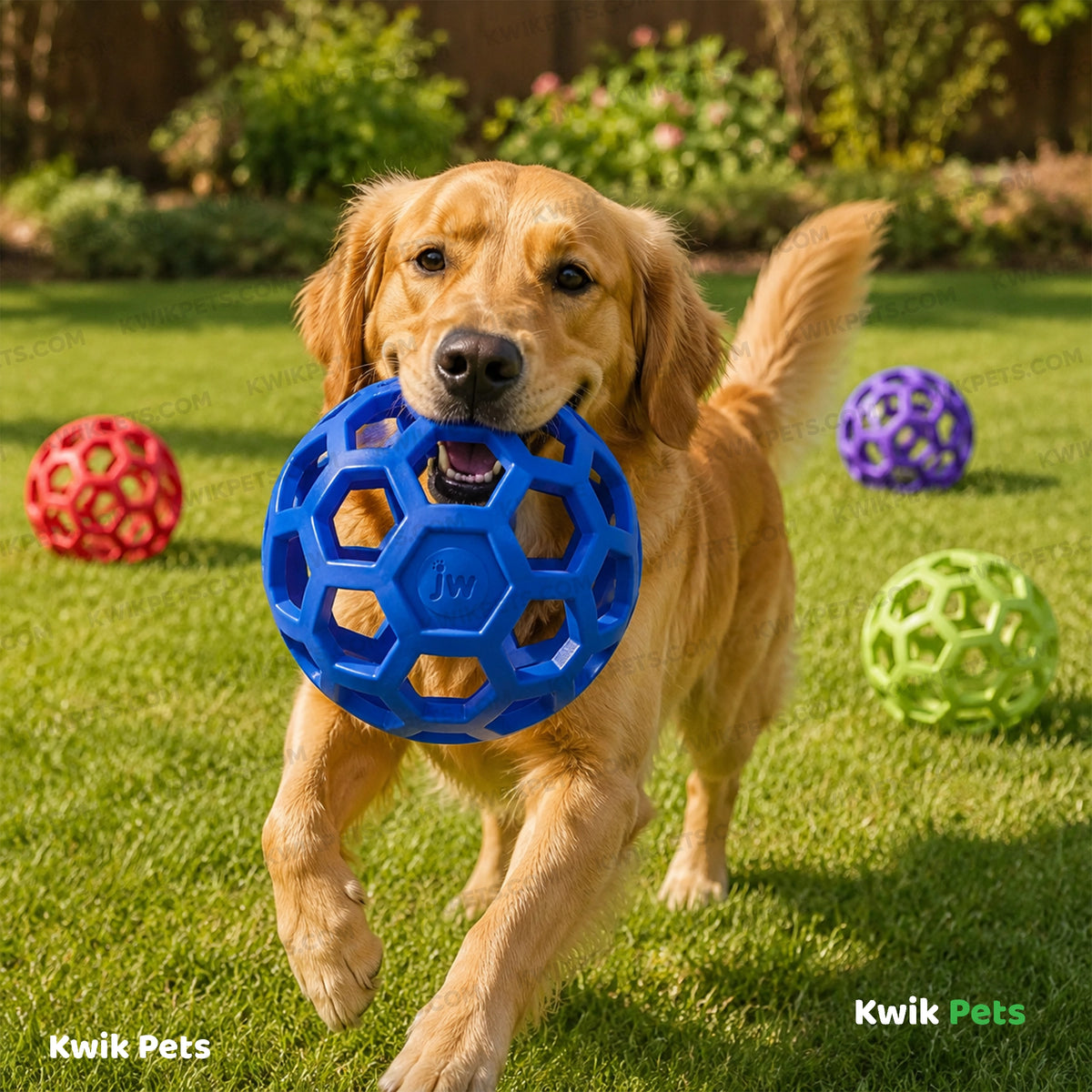 Lifestyle of JW Pet Hol-ee Roller Dog Toy Assorted Jumbo