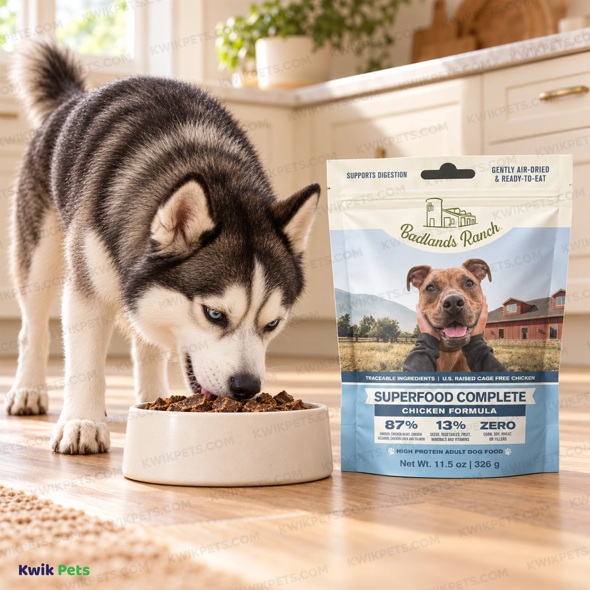 Lifestyle of Badlands Ranch Superfood Complete Air-Dried Dog Food Chicken 64-oz