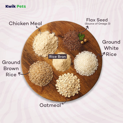 Ingredients info of AvoDerm Natural Chicken Meal & Brown Rice Senior Dry Dog Food 4.4-lb
