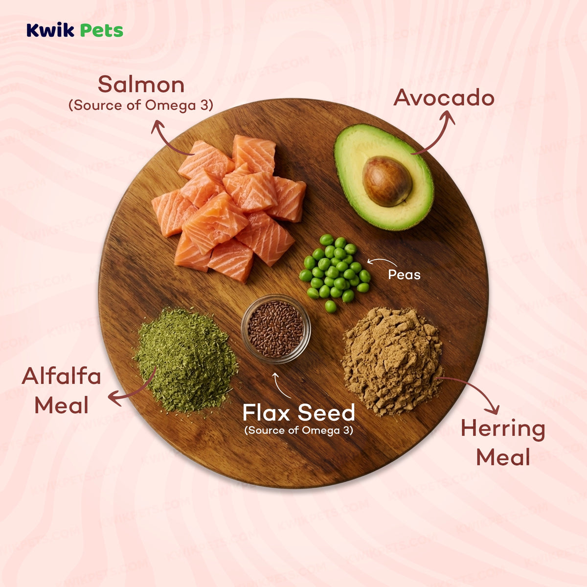 Ingredients info of AvoDerm Natural Grain Free Salmon & Vegetables Recipe All Life Stages Dry Dog Food 4-lb