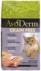 AvoDerm Natural Grain-Free Duck with Turkey Meal Dry Cat Food 5-lb