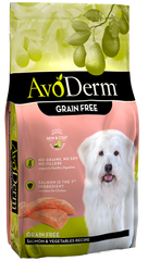 AvoDerm Natural Grain Free Salmon & Vegetables Recipe All Life Stages Dry Dog Food 4-lb