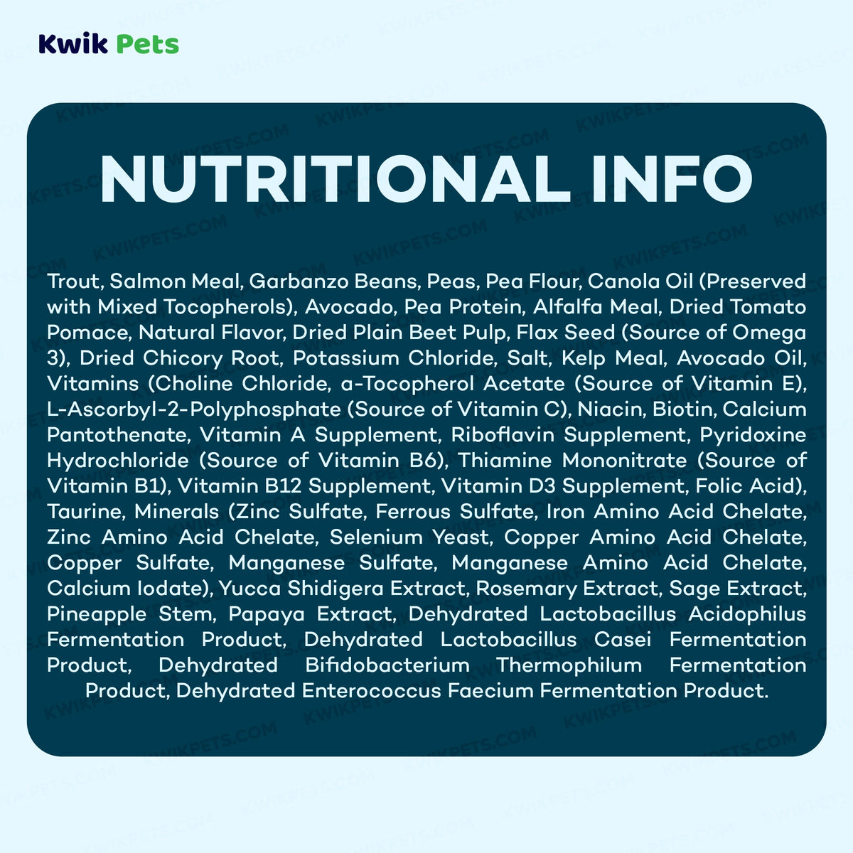Nutrition of AvoDerm Natural Advanced Sensitive Support Trout & Pea Formula Adult Dry Dog Food 4-lb