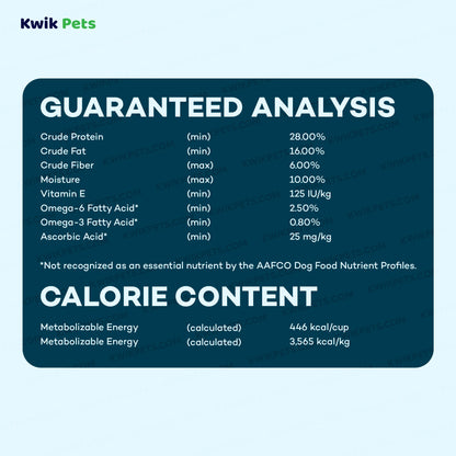 Guaranteed Analysis of AvoDerm Natural Advanced Sensitive Support Trout & Pea Formula Adult Dry Dog Food 4-lb