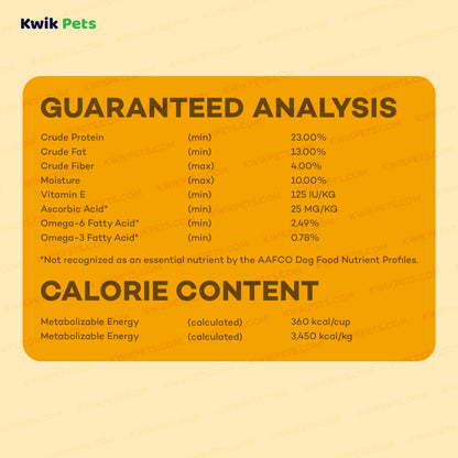 Guaranteed Analysis of AvoDerm Natural Original Chicken Meal & Brown Rice Dry Dog Food 4.4-lb