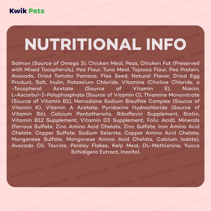 Nutrition of AvoDerm Natural Grain-Free Salmon with Tuna Meal Dry Cat Food 5-lb
