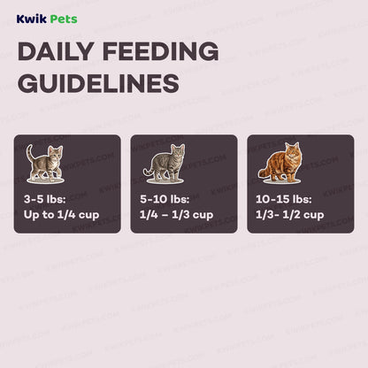 Feeding Guide Lines of AvoDerm Natural Grain-Free Duck with Turkey Meal Dry Cat Food 5-lb
