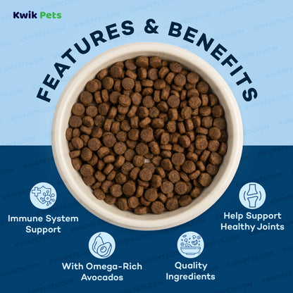 Features & Benefits of AvoDerm Natural Advanced Joint Health Grain-Free Chicken Meal Formula Adult Dry Dog Food 4-lb